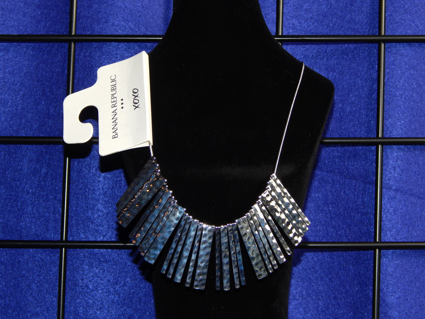 Banana Republic Silver-Tone Strips Necklace