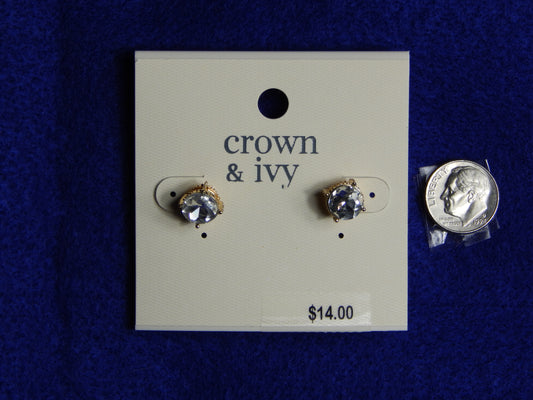 Crown & Ivy Stud Earrings