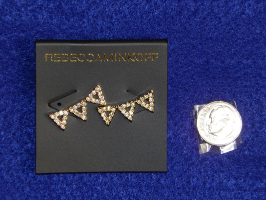 Rebecca Minkoff 3-Triangles Stud Earrings