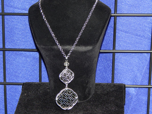 Silver-Tone Medallion Inspired Necklace