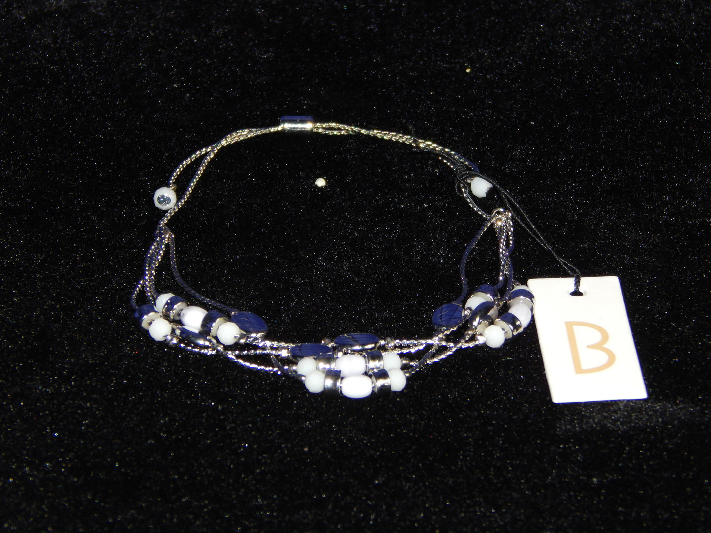 Bancroft Silver-Tone Beaded Bracelet